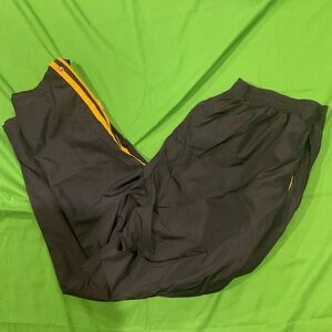 Vintage Navy and yellow Adidas track pants